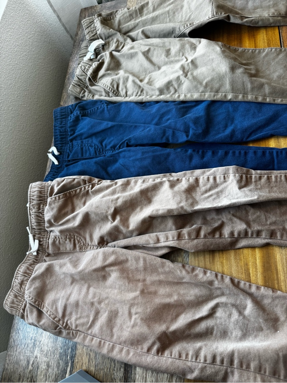 Old Navy Kids Jogger Pants Trio - Blue and Brown